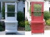 Refinished door Before and After - Farm Door