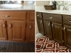 Oak bathroom before and after