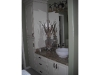 Deco white bathroom cabinets