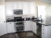 Deco white with vandyke brown oak cabinets