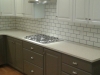 Two-toned refinished Oak Cabinets