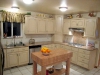 after kitchen antique white vandyke brown-glaze