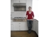 white painted maple cabinets