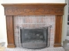 American cherry fire mantel