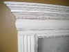 deco white w american cherry glaze mantle