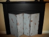 distressed fire place