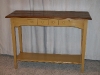 Distressed yellow sofa table