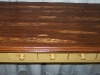 Raked top sofa table